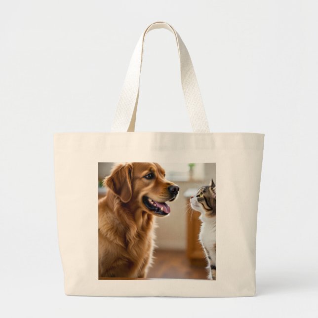 Mycket trevlig och vacker design på totebag jumbo tygkasse (Framsidan)