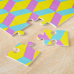 Mycket utmanande geometriskt 3D-pussel - 252 delar Pussel