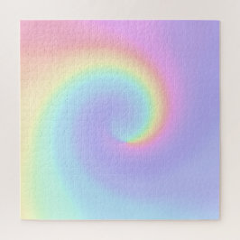 Mycket utmanande Pastel Rainbow Swirl Puzzle Pussel