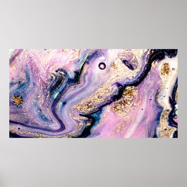 Mycket vacker marmor mönster. Abstrakt art wallpa Poster (Framsidan)