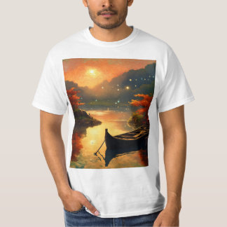 Mycket vacker solmålning för utskrift t shirt