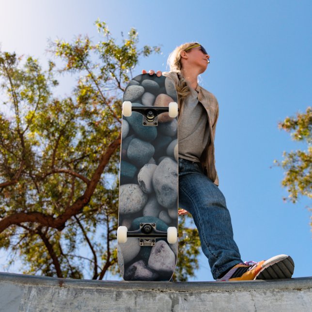 Mycket vacker sten mini skateboard bräda 18,5 cm (Utomhus 1)