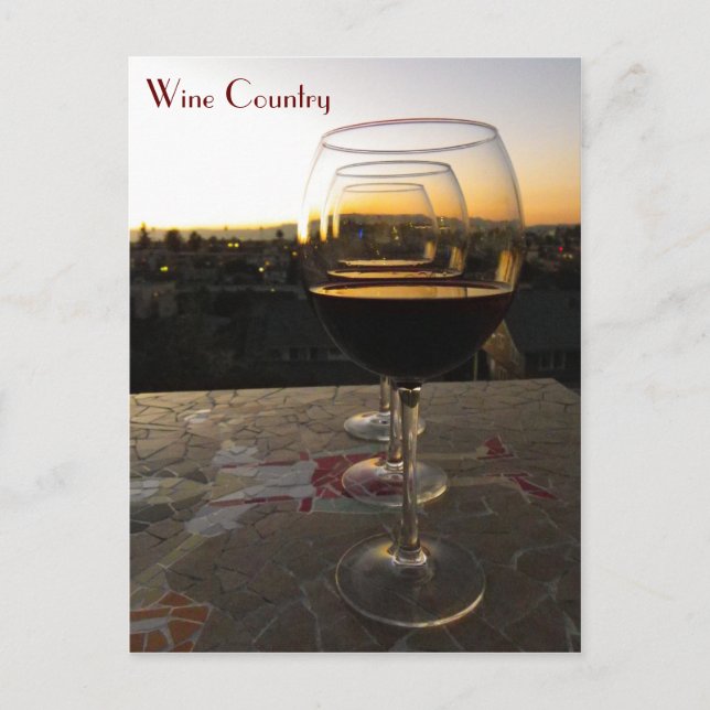 Mycket vackert Vin vykort! Vykort (Framsida)