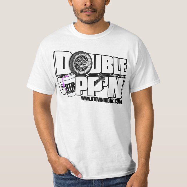 MYCKET VARM REAKTOR som beklär - dubbla Cupp'n 1 T-shirt (Framsida)