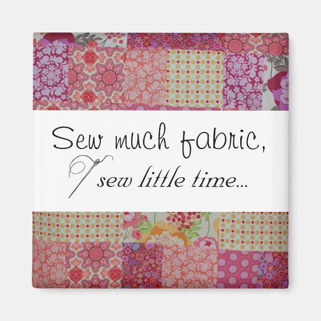 Mycket väv, så lite tid.. magnet (Framsidan)