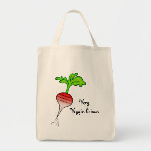 Mycket Veggie Vegetable Radish Art Tygkasse