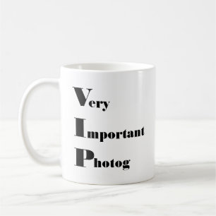 Mycket viktig fottog kaffemugg
