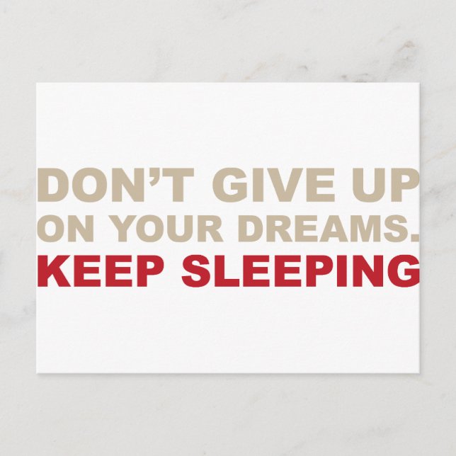 MYCKET VIKTIGA DREAMS VYKORT (Framsida)