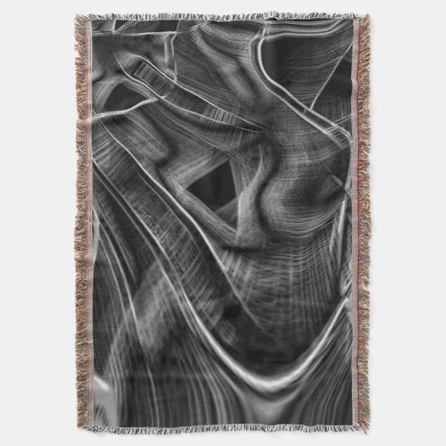 Mycket vriden med grått grooves på mörkens bakgrun filt (Framsidan Vertikal)