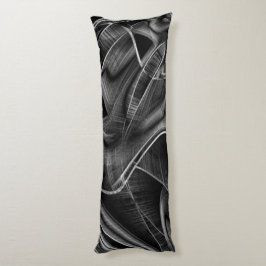 Mycket vriden med grått grooves på mörkens bakgrun kroppskudde