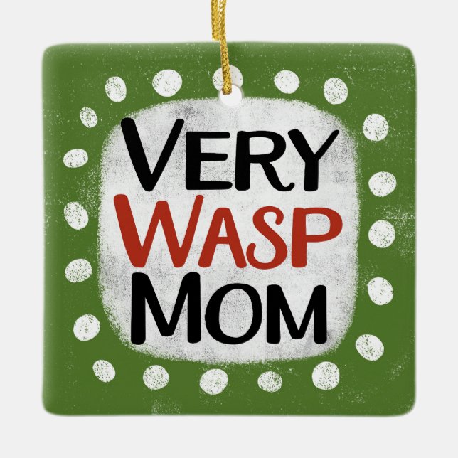 Mycket Wasp Mamma Ornament (Framsida)