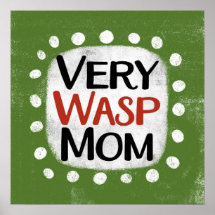 Mycket WASP Mamma Poster väggkonst
