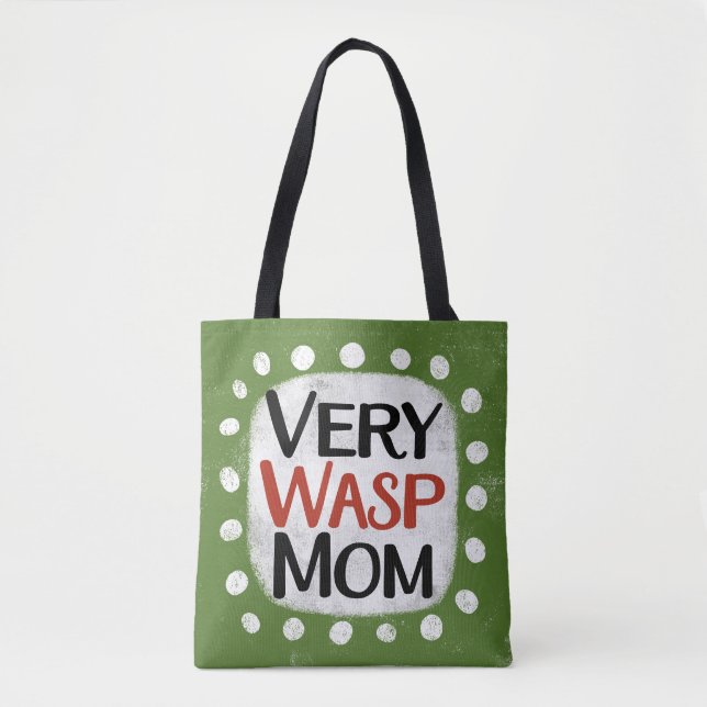 Mycket WASP Mamma Tote Bag Tygkasse (Framsida)