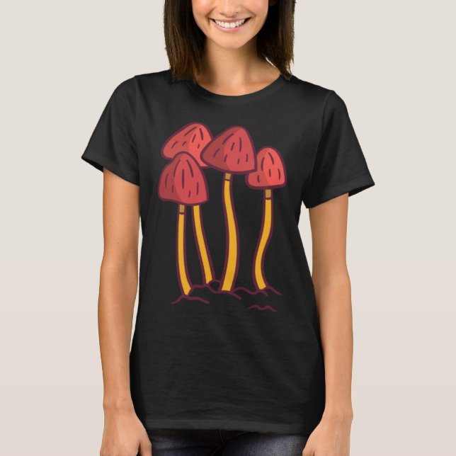 Mycology Fungi Foraging Mushroom Whisperer Red Shr T Shirt (Framsida)