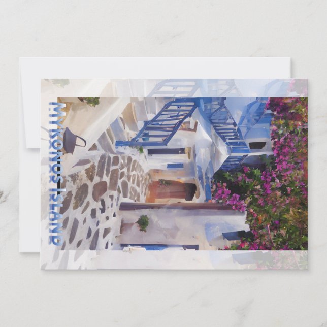 Myconos kaffe mugg spara datumet (Framsida)