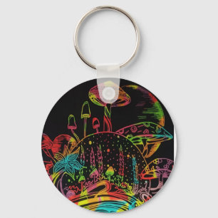 Mycorrhizal Fungi Keychain Nyckelring