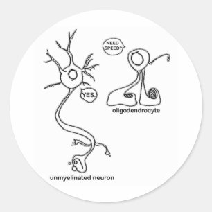 Myelin Pusher Runt Klistermärke