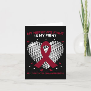 Myeloma Medvetenhet Ribbon Blood Cancer Survivor P Kort