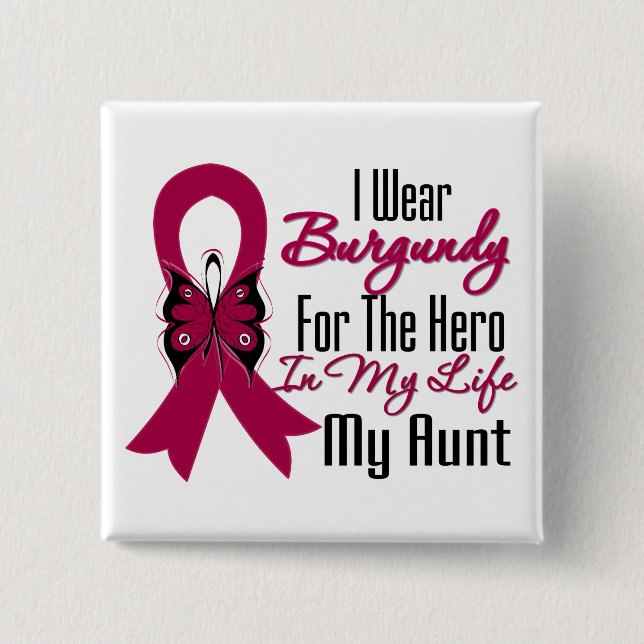 Myeloma Ribbon Hero My Moster Knapp (Framsida)