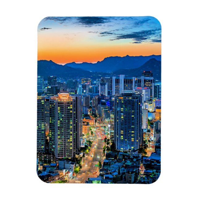 Myeongdong, Söul, Sydkorea Magnet (Vertikal)