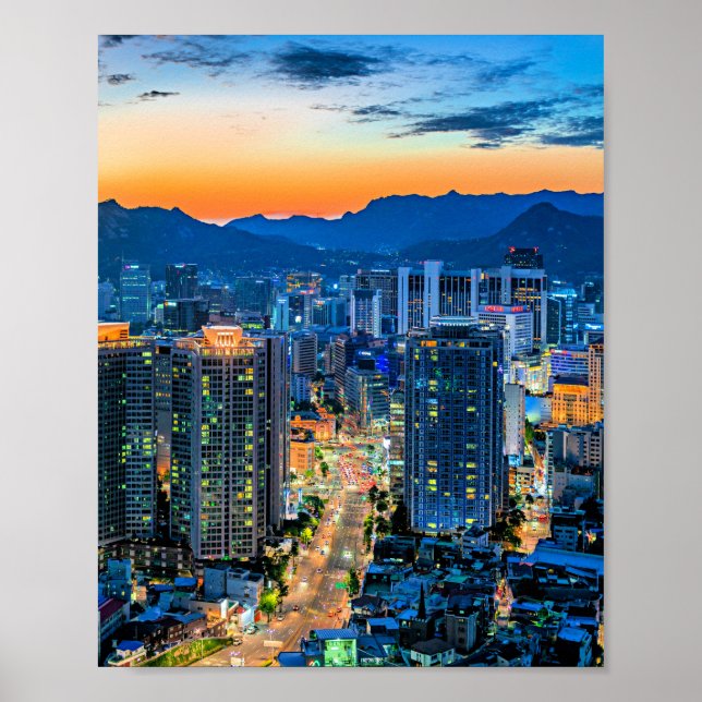 Myeongdong, Söul, Sydkorea Poster (Framsidan)