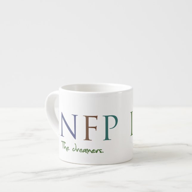 Myers-Briggs INFP Dreamers Expresso Mugg Espressomugg (Framsida vänster)
