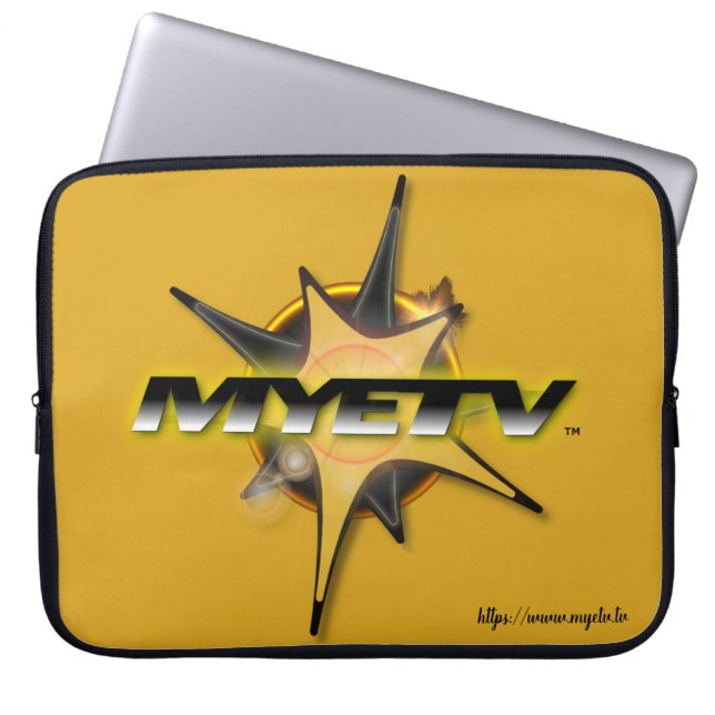 MYETV:s Laptop sleeve (Goldenrod färg), flerstorle (Framsidan)