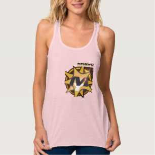 MYETV Women's Flowy Racerback Tanktop (Rosa) Linne Med Racerback