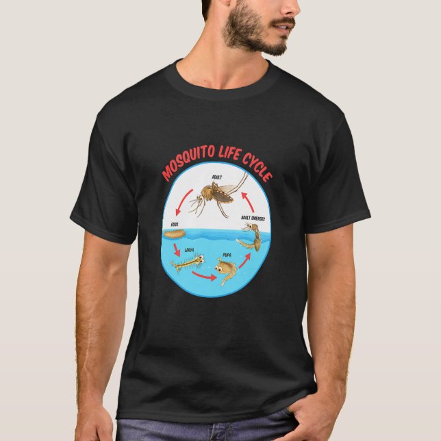 Mygg livscykel t shirt (Framsida)