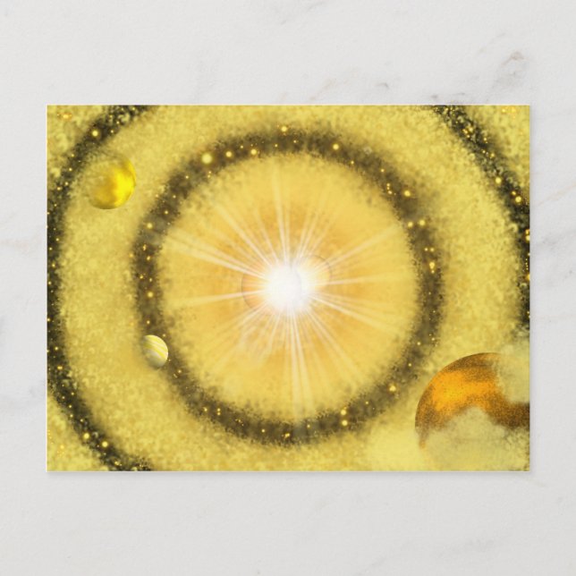 mygoldenuniversum vykort (Framsida)