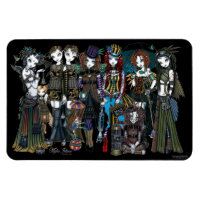 Myka Jelina Art Steampunk Tribal Älvors Magnet