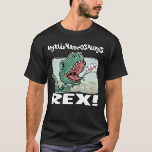 MyKidsNameOSAURUS Rex redigerar med ditt barnnamn! Tee Shirt