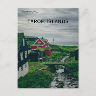 Mykines Färöarna vykort