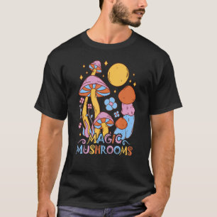 Mykologi Färgfyllda magiska svampar för hippies A T Shirt