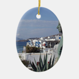Mykonos 2 julgransprydnad keramik
