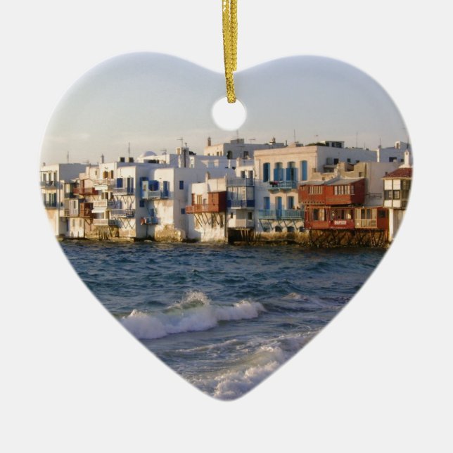 Mykonos 4 julgransprydnad keramik (Framsidan)