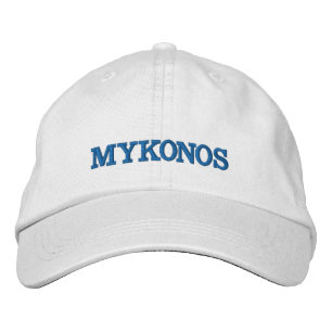 Mykonos broderade hatten broderad keps