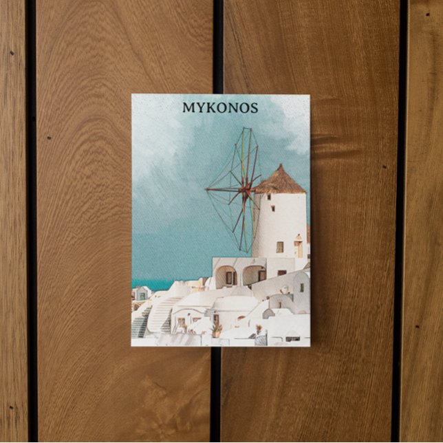 Mykonos Greece Alefkandra Kvarn Vykort (mykonos alefkandra windmills)
