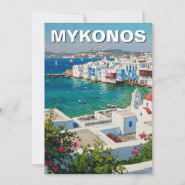 Mykonos Greece Islands Little Venice Julkort