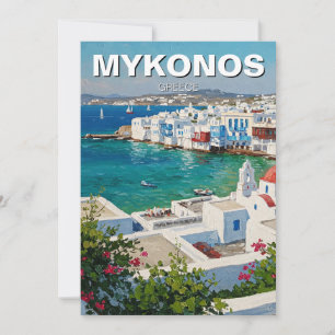 Mykonos Greece Islands Little Venice Julkort