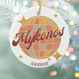 Mykonos Greece kläddecor souvenir Julgransprydnad Keramik