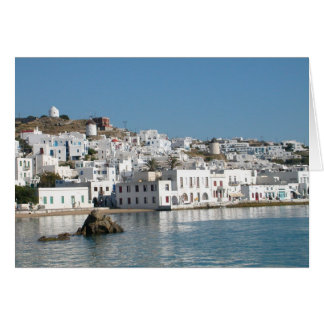 Mykonos Greece-kort Hälsningskort