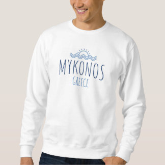 Mykonos Greece Lång Ärmad Tröja