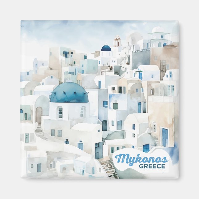 Mykonos Greece Magnet (Framsidan)
