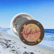 Mykonos Greece retro-presentidé souvenir