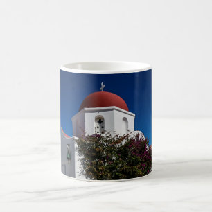 Mykonos Greece Travel - Church Cafe Europe Tourism Kaffemugg