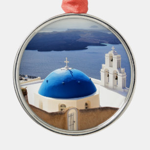 Mykonos Greece Travel Europe Tourism Santorini Julgransprydnad Metall