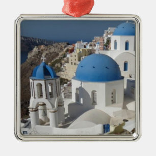 Mykonos Greece Travel Julgransprydnad Metall