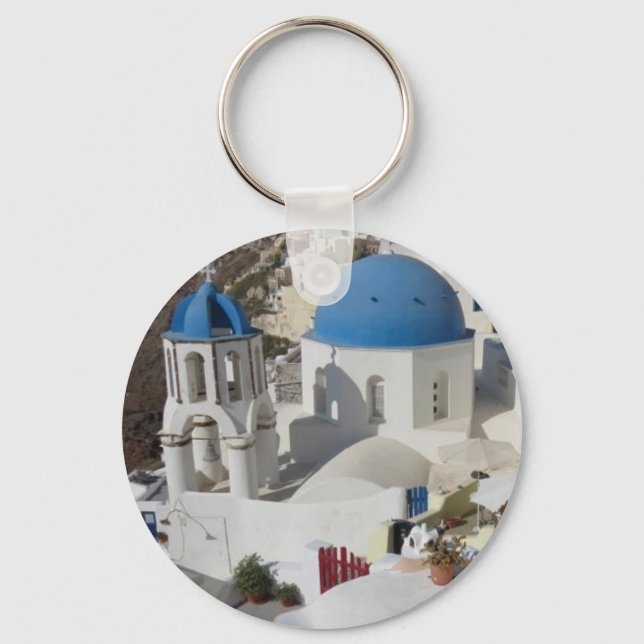 Mykonos Greece Travel Nyckelring (Framsida)