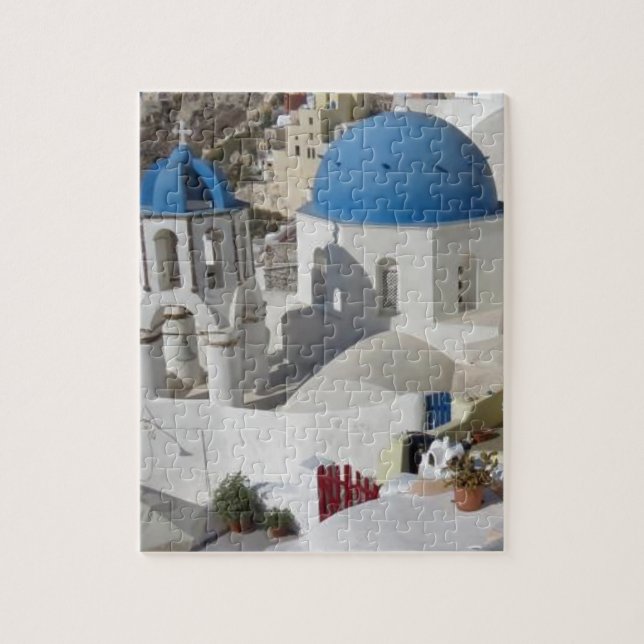 Mykonos Greece Travel Scenia Photo Pussel (Vertikal)